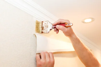 Pose de papier peint à Brains-sur-Gée — revêtements muraux et toiles de verre